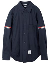 Thom Browne - Snap Front Over Shirt Jacket - Lyst
