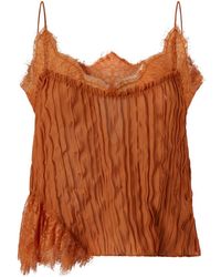 Pinko - Lace-Detailed Blouse - Lyst