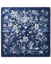 Gucci - Cotton Silk Jacquard Pocket Square - Lyst