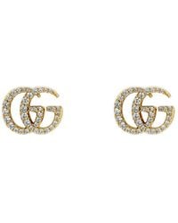 Gucci - Gg Marmont Crystal Earrings - Lyst