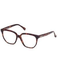 Max Mara - Square Frame Glasses - Lyst