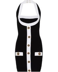 Balmain - Halterneck Mini Dress - Lyst