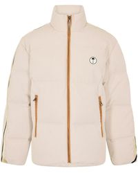 Palm Angels - Tree Logo Corduroy Down Short Puffer Jacket - Lyst