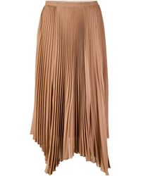 Valentino - High-Waisted Pleated Midi Skirt - Lyst
