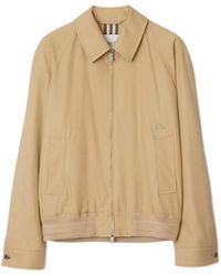 Burberry - Collared Zip-Up Jacket - Lyst