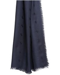 Max Mara - Jacquard Wool And Silk Shawl - Lyst