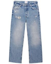 Anine Bing - Gavin Mid-Rise Straight Jeans - Lyst
