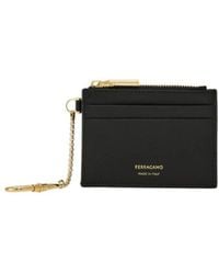 Ferragamo - Ferragamo Logo Printed Zipped Cardholder - Lyst