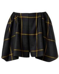 Patou - Checked Virgin Wool Shorts - Lyst