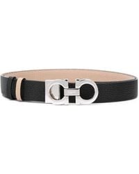 Ferragamo - Double-Sided Buckle Logo Belt - Lyst