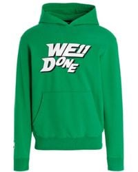 we11done - Logo-Print Oversized Hoodie - Lyst