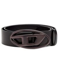 DIESEL - B-1Dr Oval-D Buckle Belt - Lyst