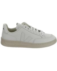 Veja - V-12 Lace-Up Sneakers - Lyst