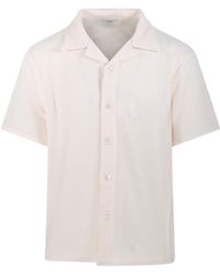 DUNST - Open Collar Crochet Shirt - Lyst