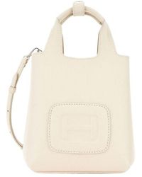 Hogan - Logo Embossed H-Bag Mini Shopping Bag - Lyst