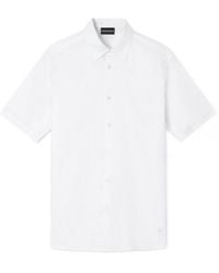 Emporio Armani - Button-Up Short-Sleeved Shirt - Lyst