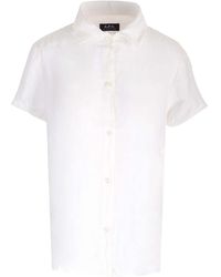 A.P.C. - Short-Sleeved Button-Up Shirt - Lyst