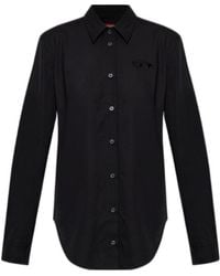 DIESEL - C-Ronor Logo-Embroidered Shirt - Lyst