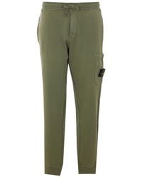 Stone Island - Logo Patch Drawstring Trousers - Lyst