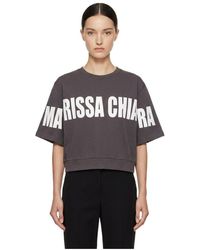 Marissa Chiara - Big Logo Bat Short Sleeve Sweatshirt - Lyst