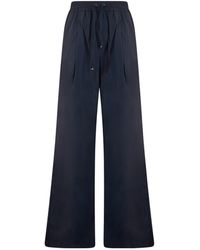 Herno - Drawstring Wide-Leg Trousers - Lyst
