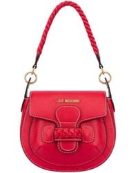 Moschino - Braided-Detail Shoulder Bag - Lyst
