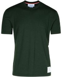 Thom Browne - Short-Sleeved Crewneck Knitted T-Shirt - Lyst
