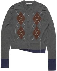 Acne Studios - Double-Layered Cardigan - Lyst