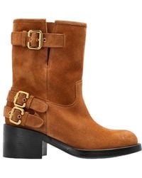 Chloé - Chloé Dakota Buckled Ankle Boots - Lyst