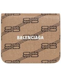 Balenciaga - Portamonete Con Patta E Portacarte Signature - Lyst