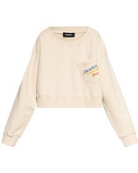 DSquared² - Summer Lovers Dropped Shoulder Sweatshirt - Lyst