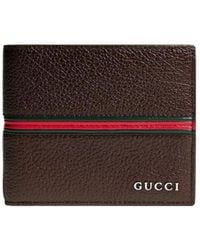Gucci - Bi-Fold Wallet With Web - Lyst