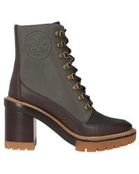 Tory Burch - Ankle Boots Leather, Textile Fibers - Lyst