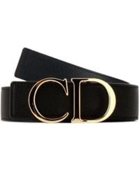 Dior - Christian Logo Buckle Belt - Lyst