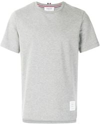 Thom Browne - Logo Patch Crewneck T-Shirt - Lyst