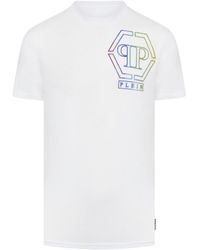 Philipp Plein - Logo Embellished Crewneck T-Shirt - Lyst