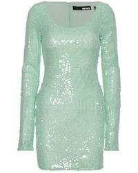 ROTATE BIRGER CHRISTENSEN - Sequins Long-Sleeved Mini Dress - Lyst