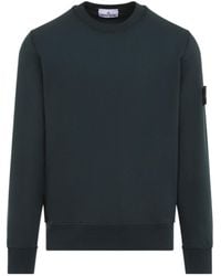 Stone Island - Logo Patch Crewneck Sweatshirt - Lyst