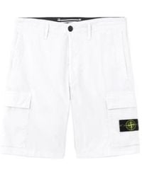 Stone Island - Regular Fit Cargo Bermuda Shorts - Lyst