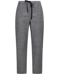 Semicouture - Semi Couture Tapered Virgin Wool Pants - Lyst