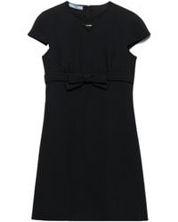 Prada - Sablè Compact Short Dress - Lyst