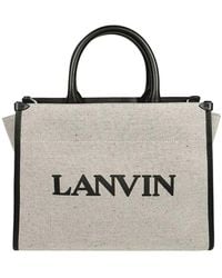 Lanvin - Small Inout Top Handle Bag - Lyst
