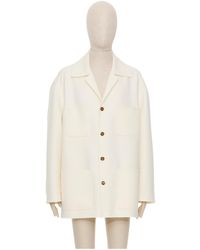 Valentino - Vlogo Signature-Buttons Shirt Jacket - Lyst