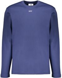Off-White c/o Virgil Abloh - Logo Long-Sleeve T-Shirt - Lyst