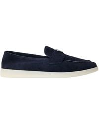 Prada - Logo Loafers - Lyst
