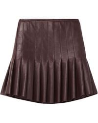 McQueen - Pleated Mini Skirt - Lyst