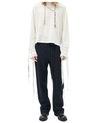 Ann Demeulemeester - Brushed-Wool Trousers - Lyst