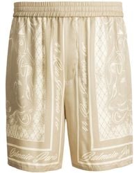 Balmain - Printed Foulard Pyjama Shorts - Lyst