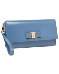 Ferragamo - Logo Clutch - Lyst
