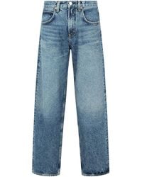 Agolde - Button-Fly Straight-Leg Jeans - Lyst